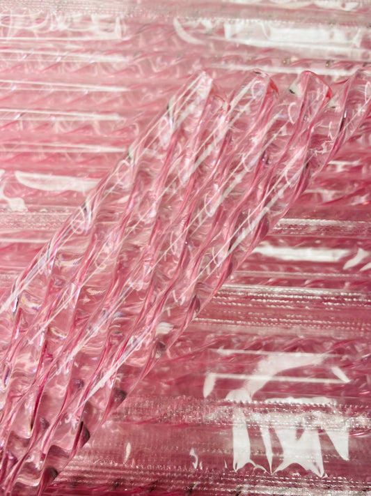 Light Pink Swirl Straw image 0