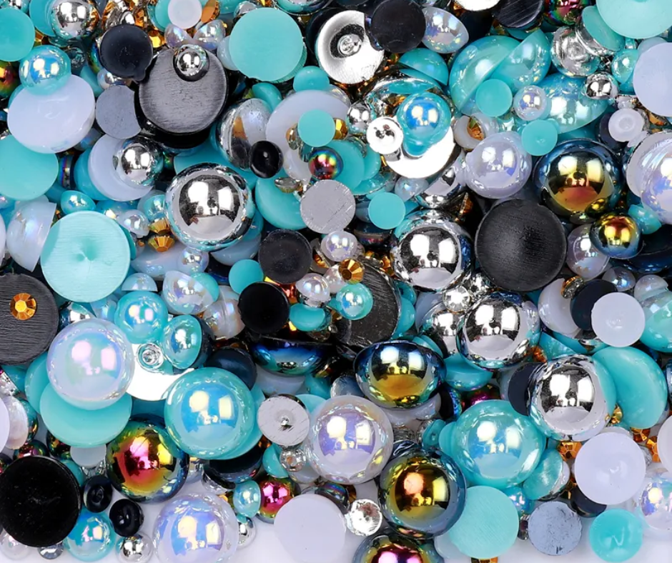 Ocean Treasure - Pearl & Rhinestone Mix image 0