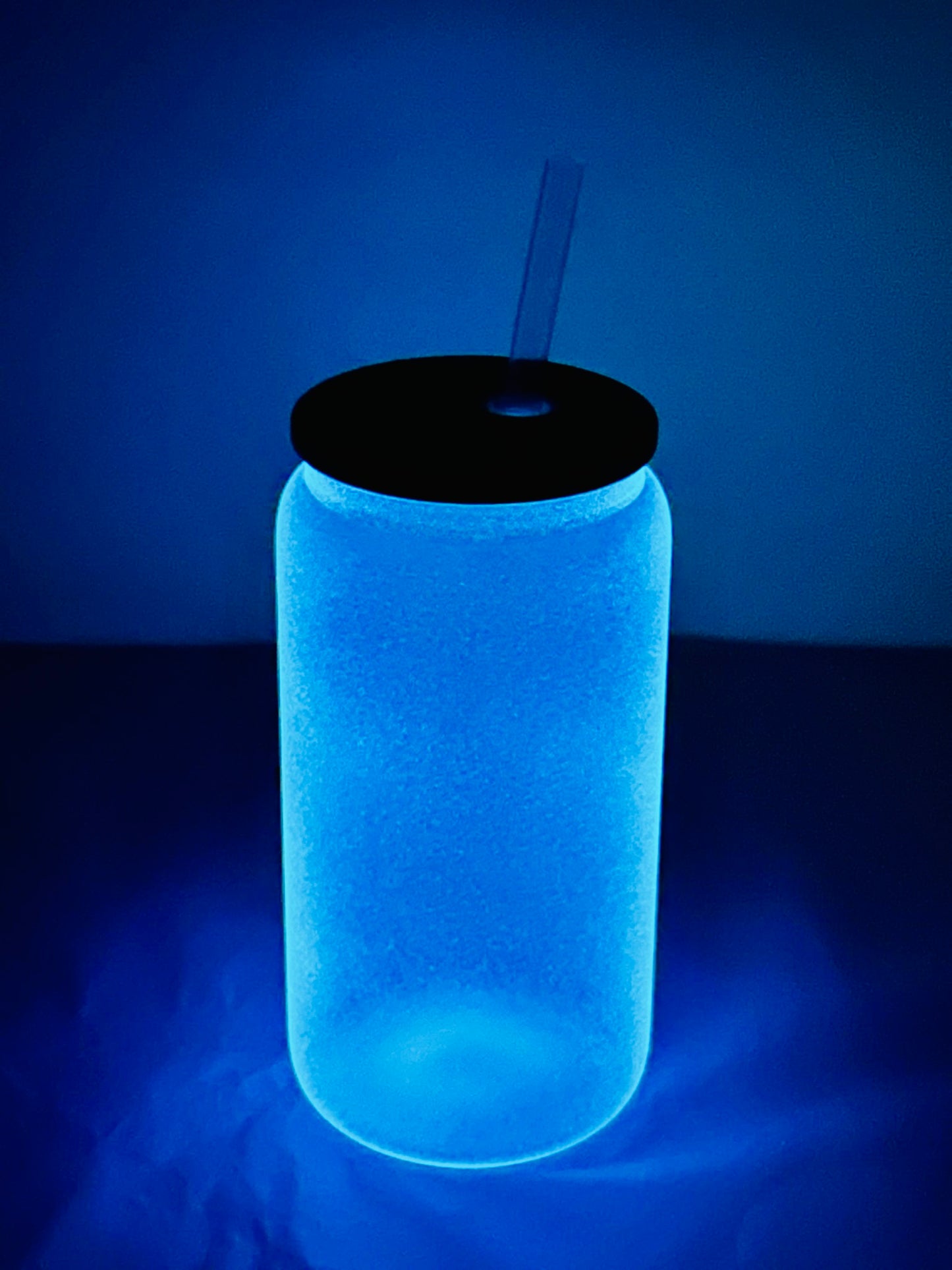 Glow in the Dark Sublimation Beer Can Glasses 16oz image 2