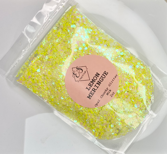 Lemon Meringue - Special Opal Chunky Glitter Mix image 0