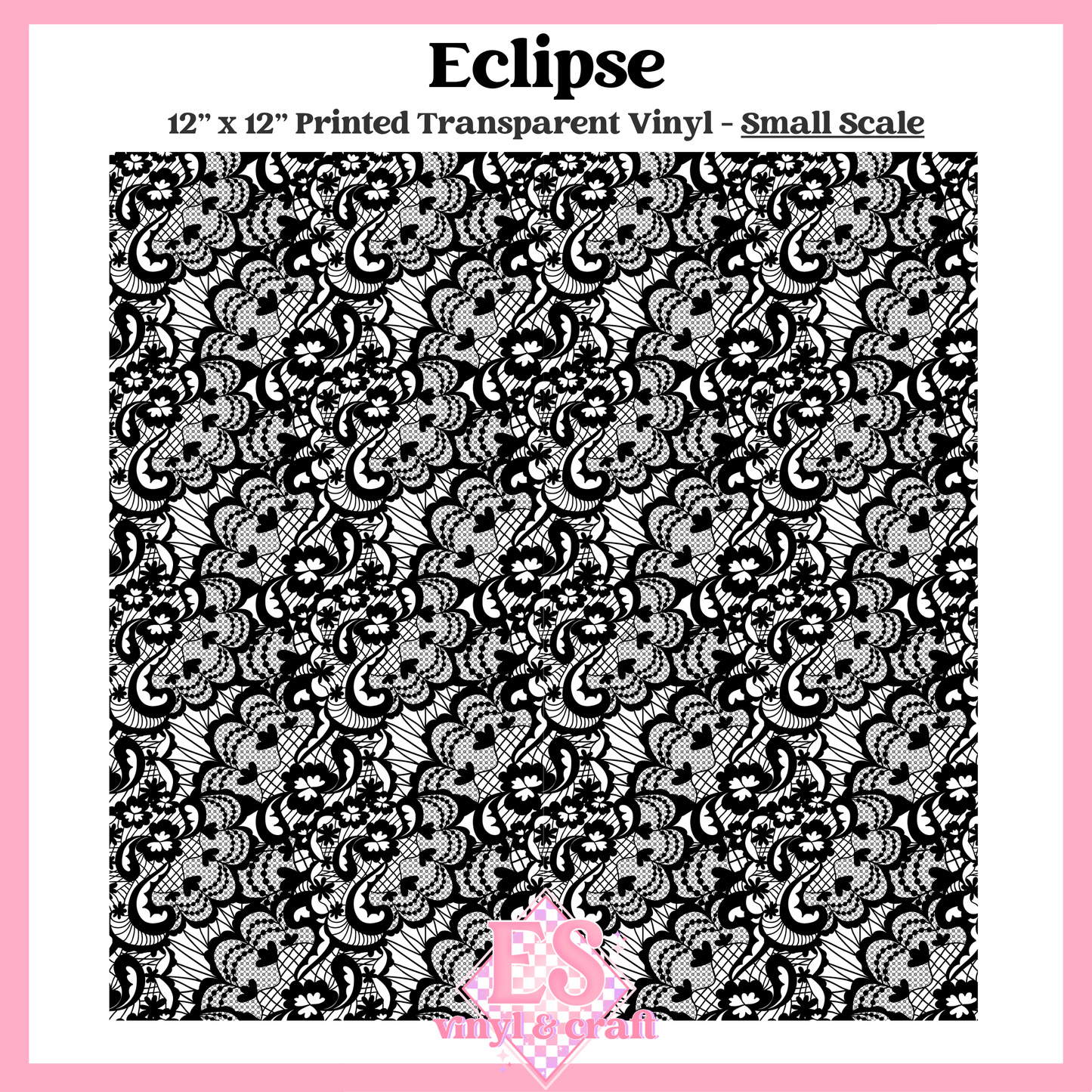Eclipse Transparent - Small or Large Scale Options - 12" x 12" Sheet image 1