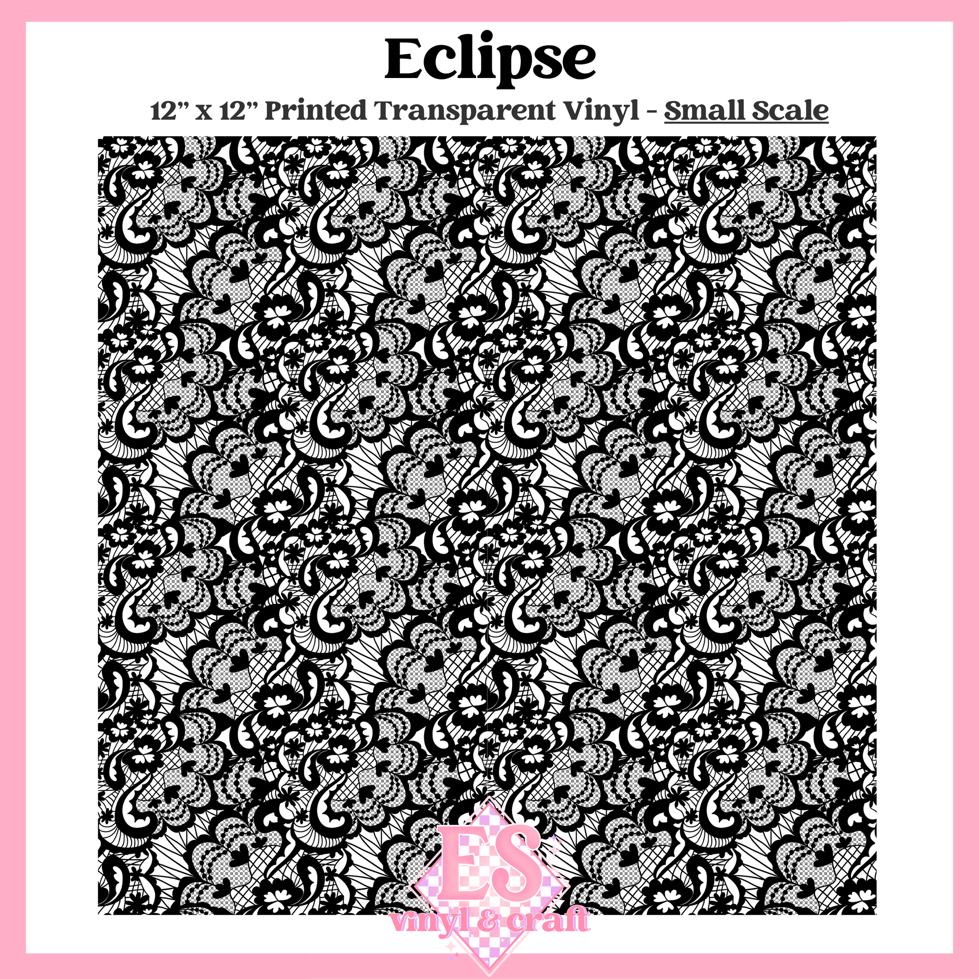 Eclipse Transparent - Small or Large Scale Options - 12" x 12" Sheet image 1