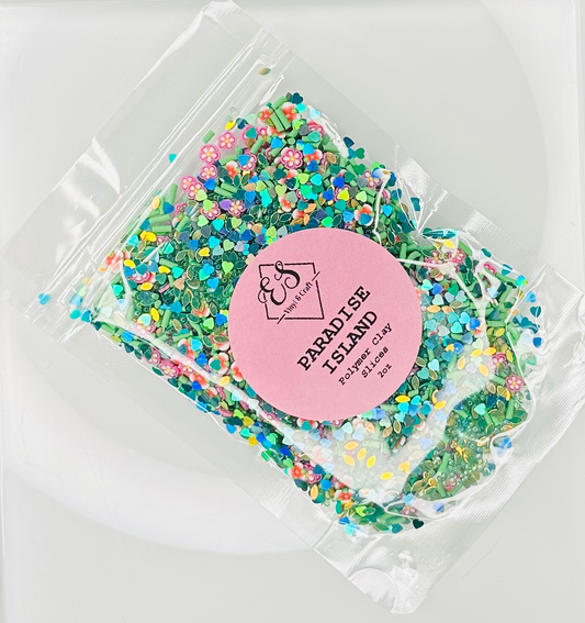 Paradise Island  - Polymer Clay Slices image 0