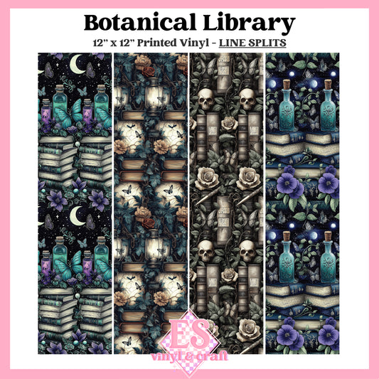 Botanical Library - Line Split - 12" x 12" Sheet image 0