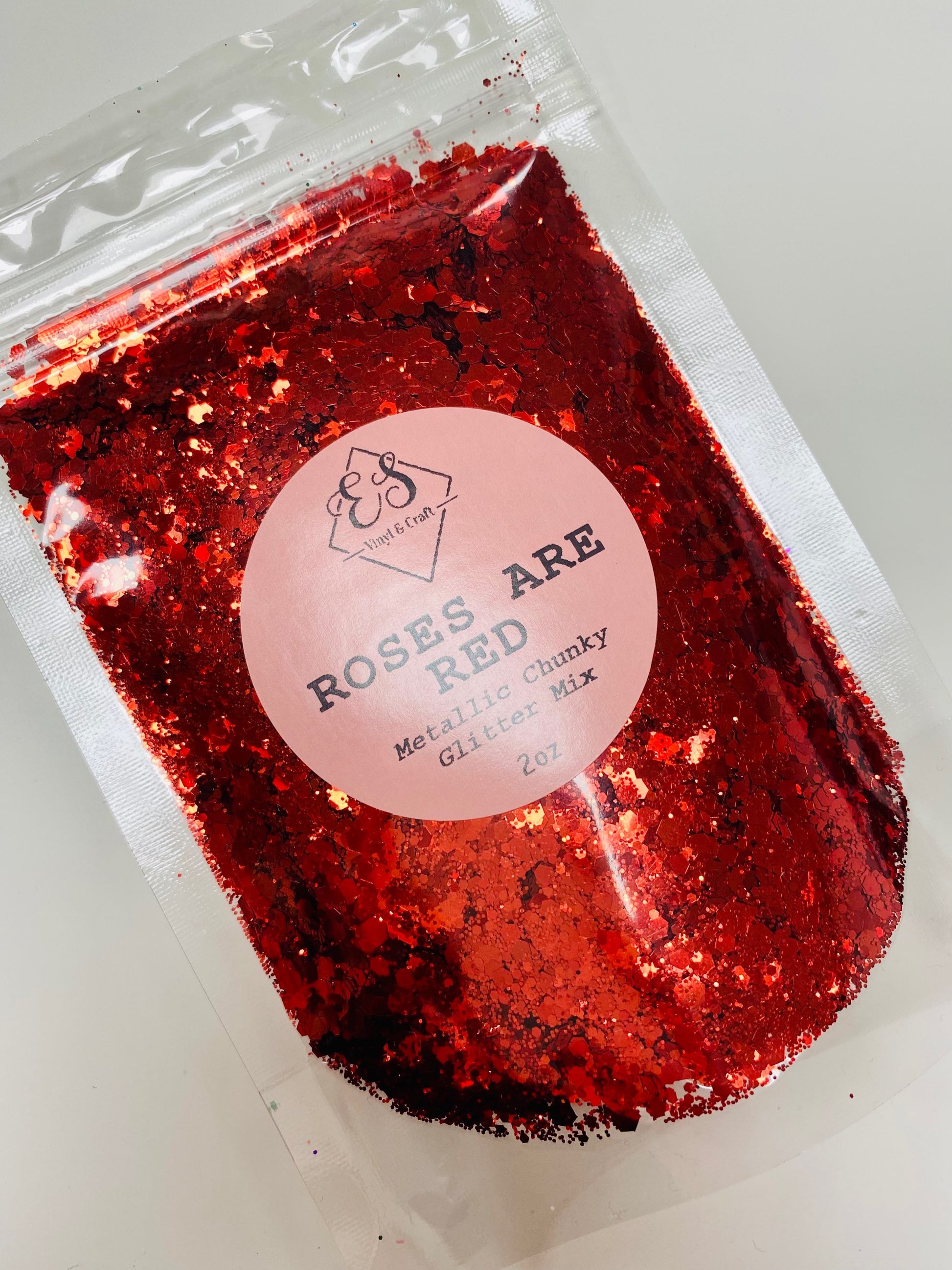 Roses are Red - Metallic Chunky Glitter Mix image 0