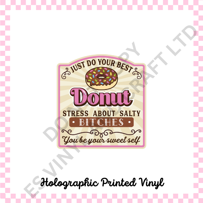 Ice Cream and Donut Labels - Teckwrap Holographic Printed Vinyl image 3