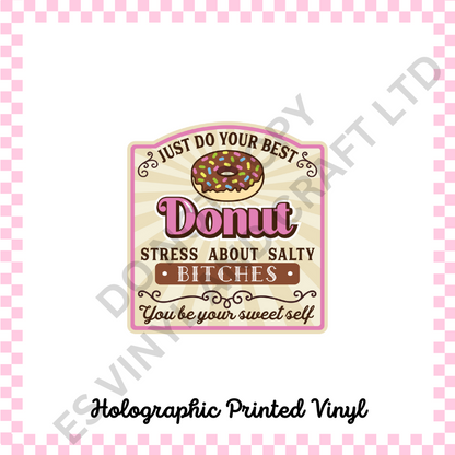 Ice Cream and Donut Labels - Teckwrap Holographic Printed Vinyl image 3