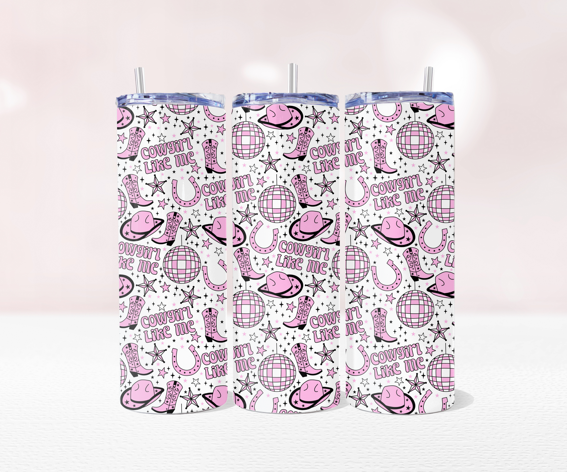 Cowgirl Like Me Seamless - Pre Printed Sublimation 11oz or 20oz Wrap image 2