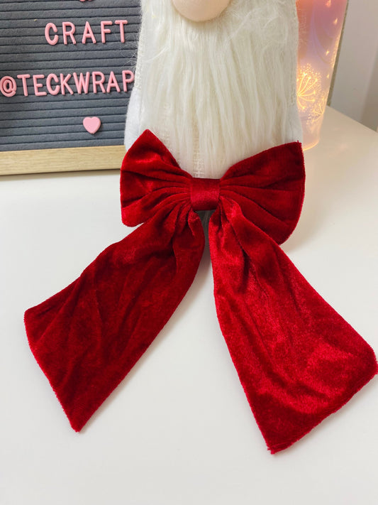 Velvet Hair Bow image 0