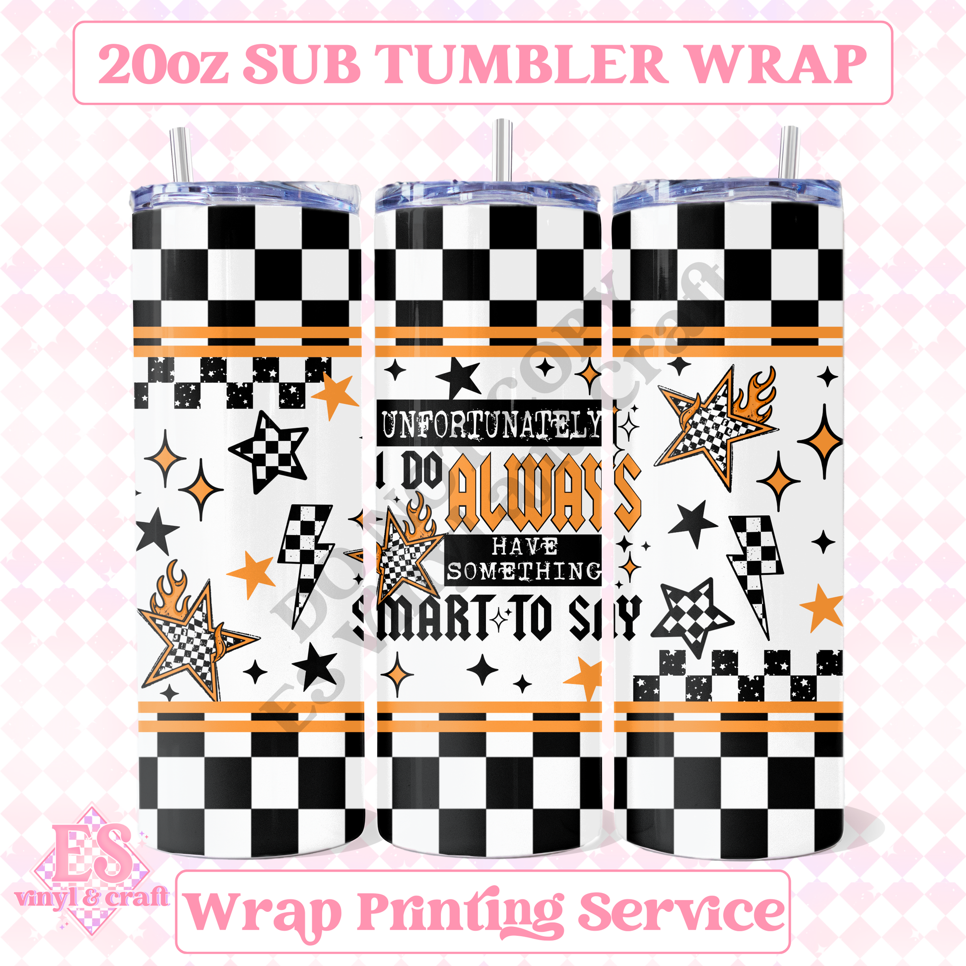 Smart to Say - Full 20oz Tumbler Sublimation Print image 0