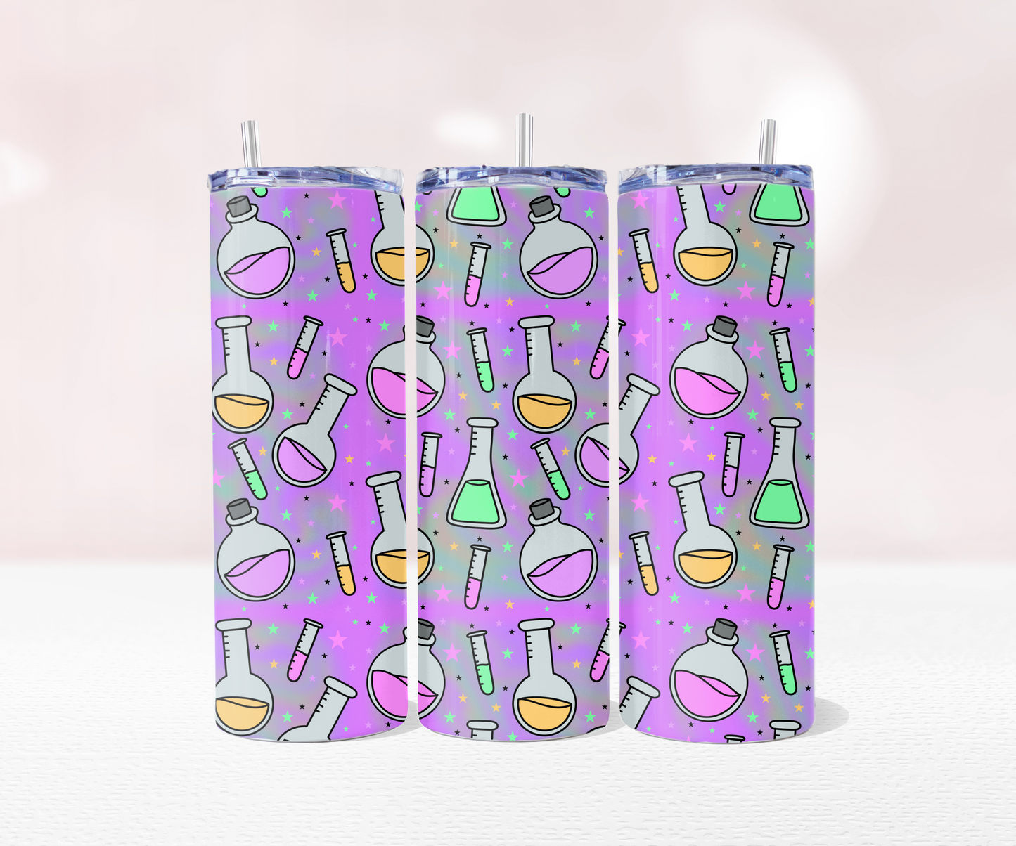 Chemistry - Full 20oz Tumbler Sublimation Ready To Print image 0