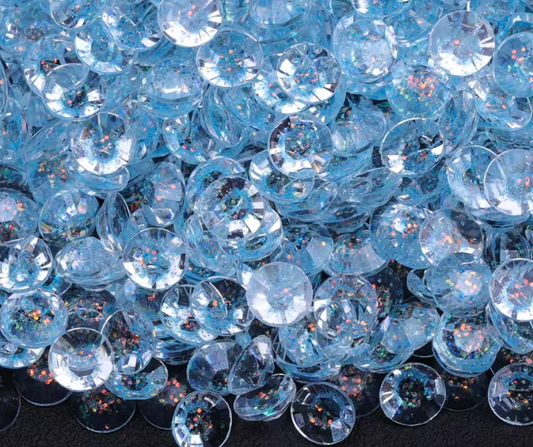 Aquamarine Starry - Starry Glitter Jelly Rhinestones (3mm, 4mm & 5mm) image 0