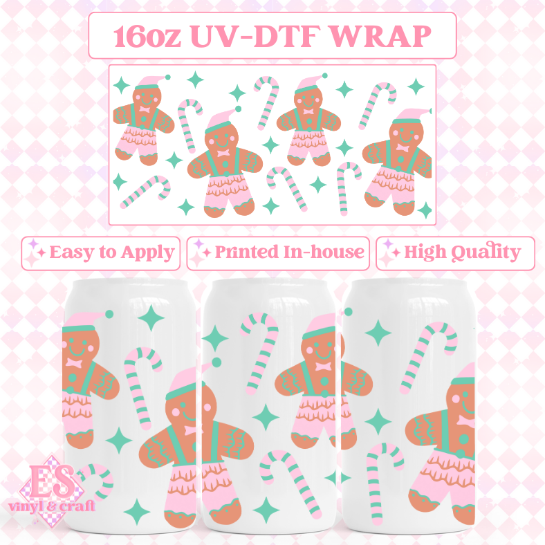 Christmas - 16oz Beer Can / Libbey UV-DTF Transfers image 13