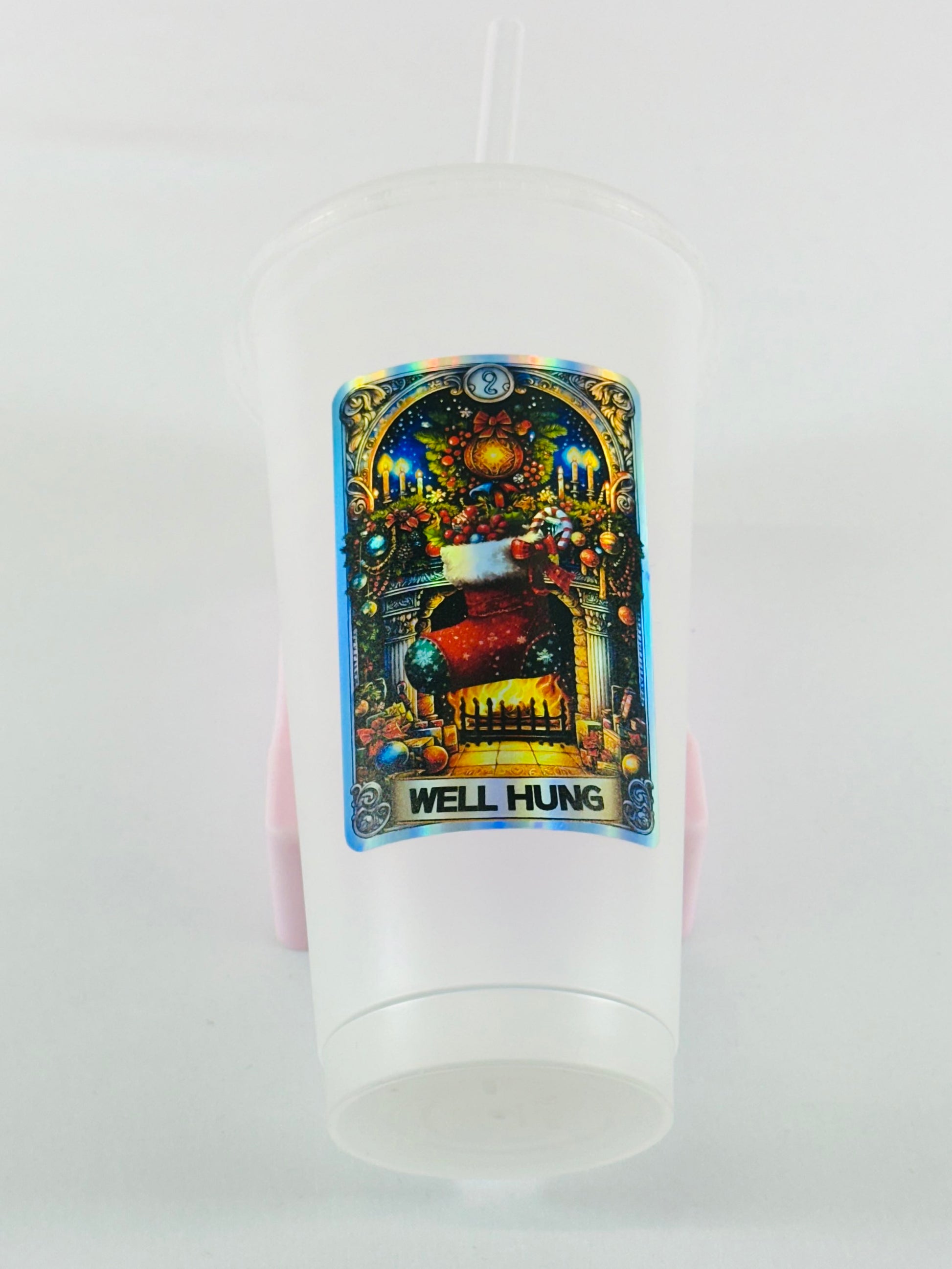 Christmas Tarot Card Decals - Holographic Rainbow Silver image 7