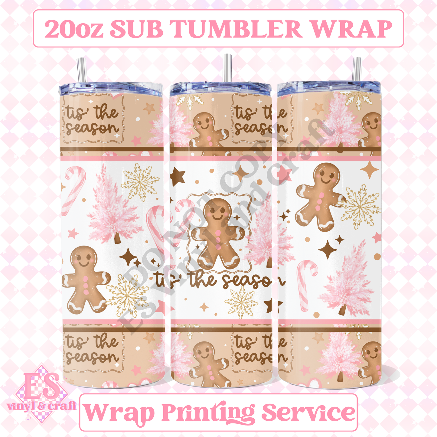 Tis The Season - Full 20oz Tumbler Sublimation Print image 0