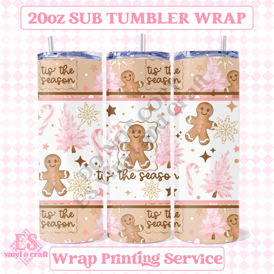 Tis The Season - Full 20oz Tumbler Sublimation Print image 0