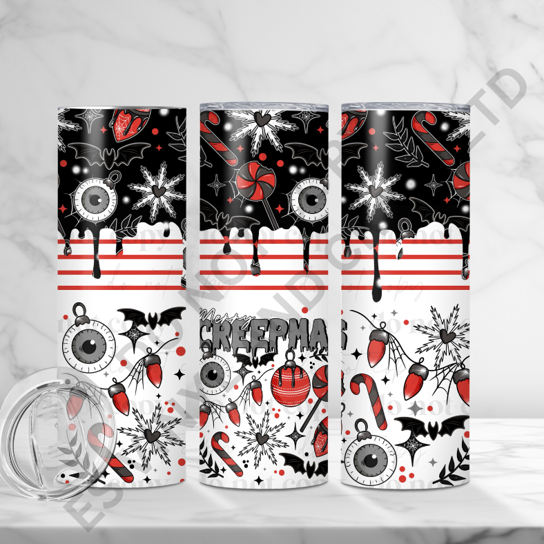 Creepmas - Full 20oz Tumbler Sublimation Ready To Print image 0