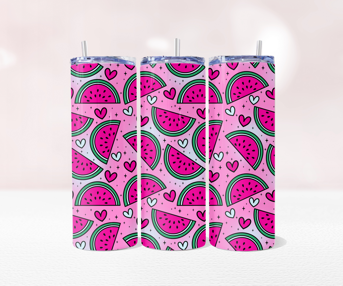 Watermelon - Full 20oz Tumbler Sublimation Ready To Print image 0