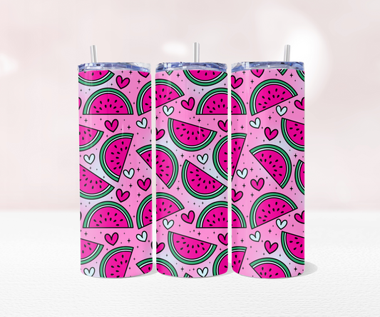 Watermelon - Full 20oz Tumbler Sublimation Ready To Print image 0