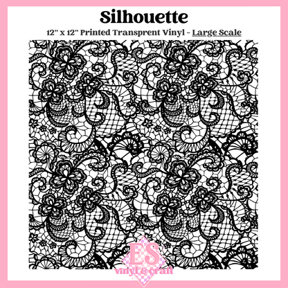 Silhouette Transparent - Small or Large Scale Options - 12" x 12" Sheet image 2
