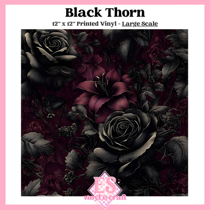 Black Thorn - Small or Large Scale Options - 12" x 12" Sheet image 2
