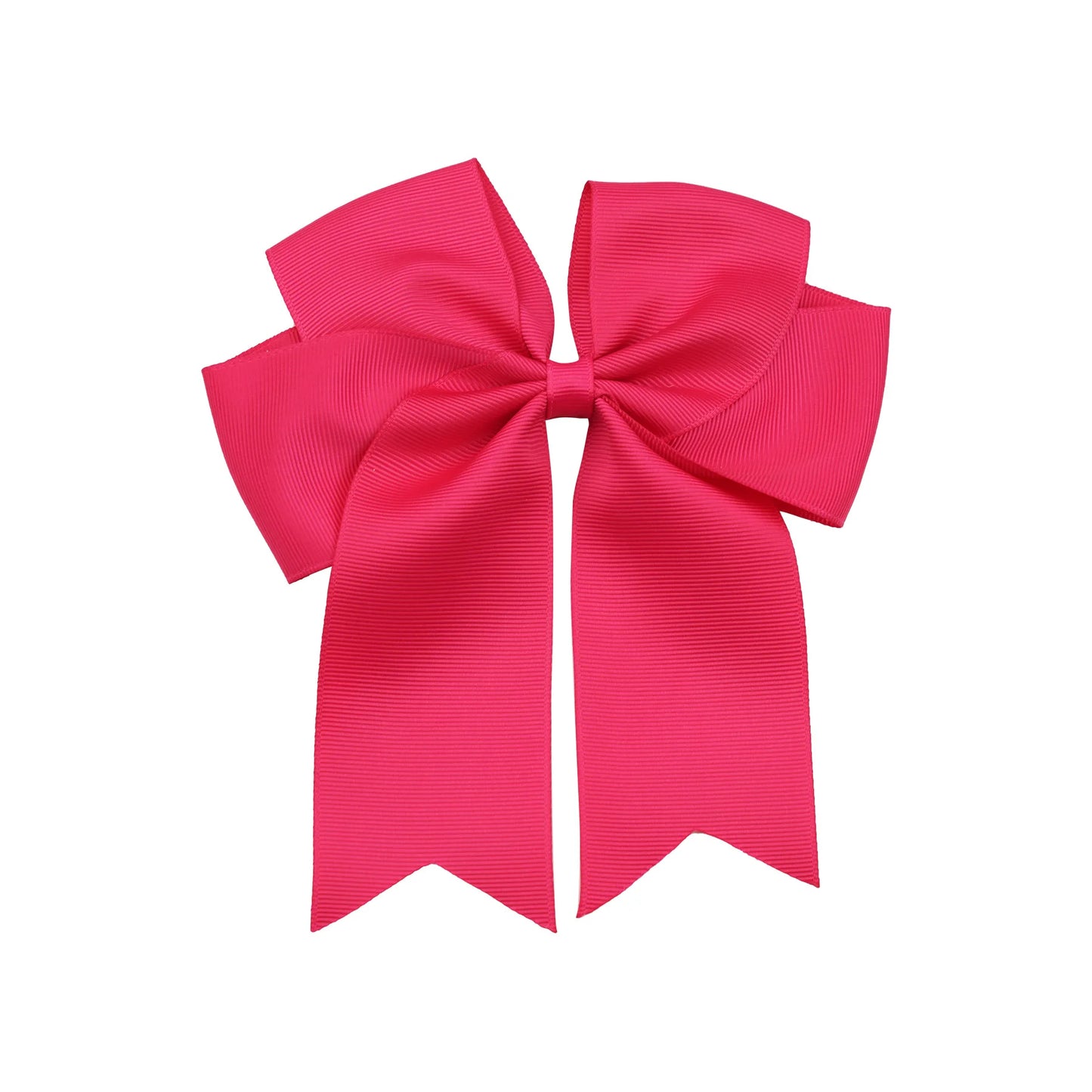 Dovetail Hair Bow Clip 6" - Hot Pink image 0