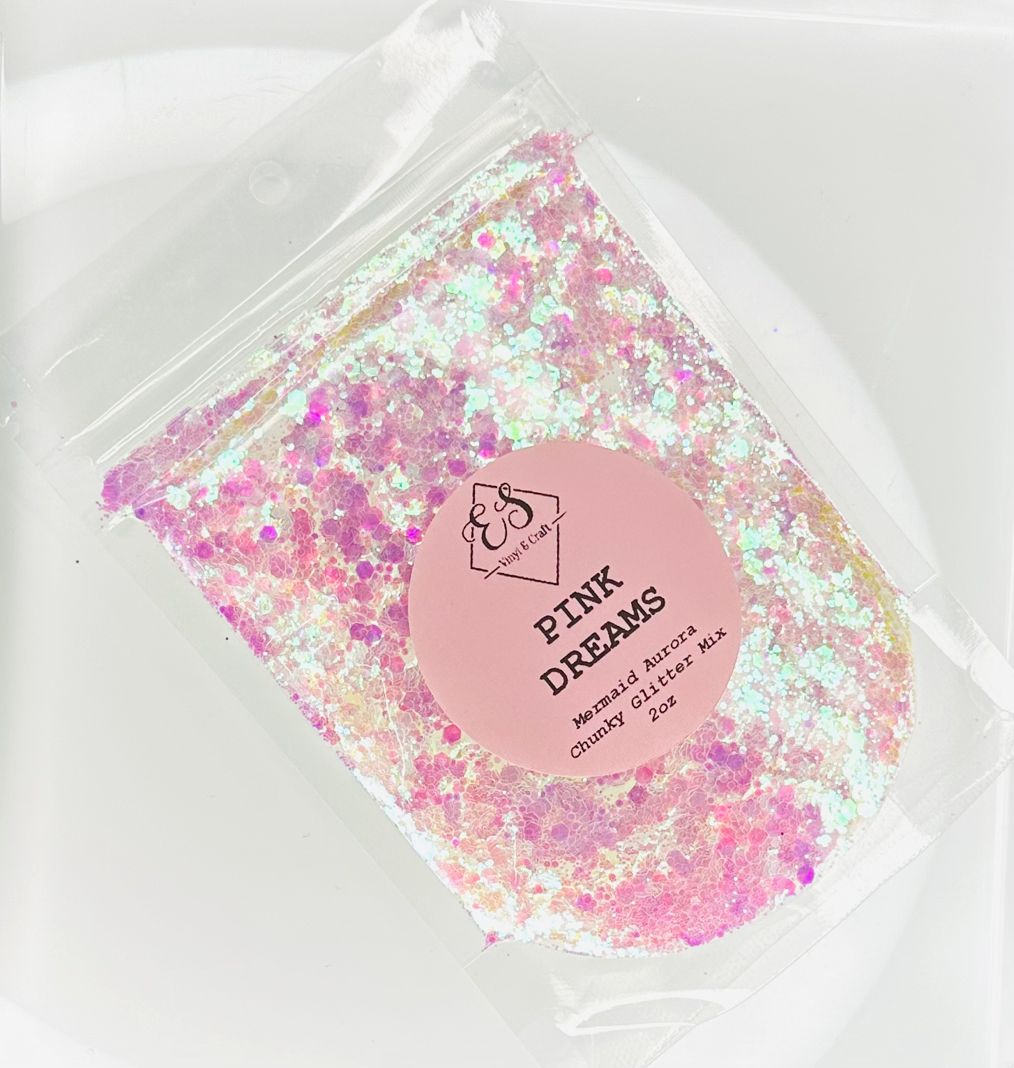 Pink Dreams - Mermaid Aurora Iridescent Chunky Glitter Mix image 0