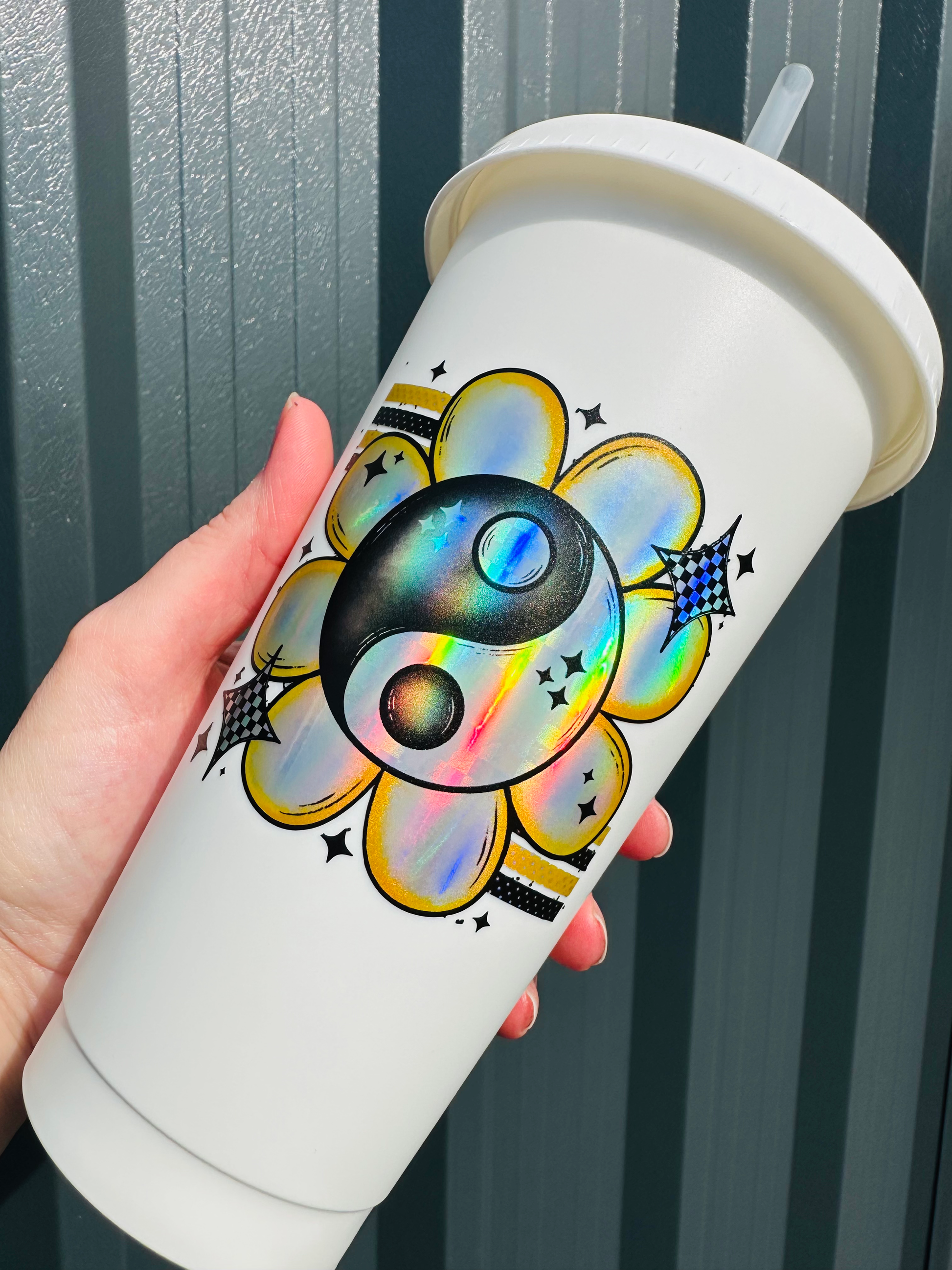 Holographic Decals Printed on Teckwrap Holographic Rainbow Silver image 7