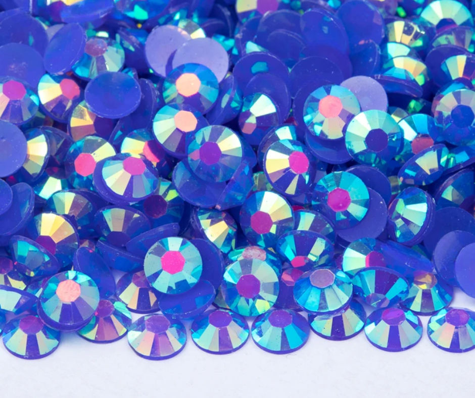 Blue Sapphire - AB Jelly Rhinestones (3mm, 4mm & 5mm) image 0