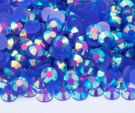 Blue Sapphire - AB Jelly Rhinestones (3mm, 4mm & 5mm) image 0