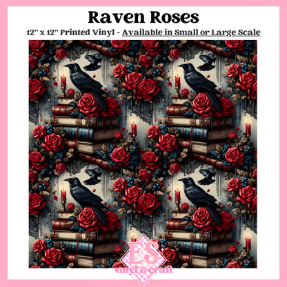 Raven Roses - Small or Large Scale Options - 12" x 12" Sheet image 0