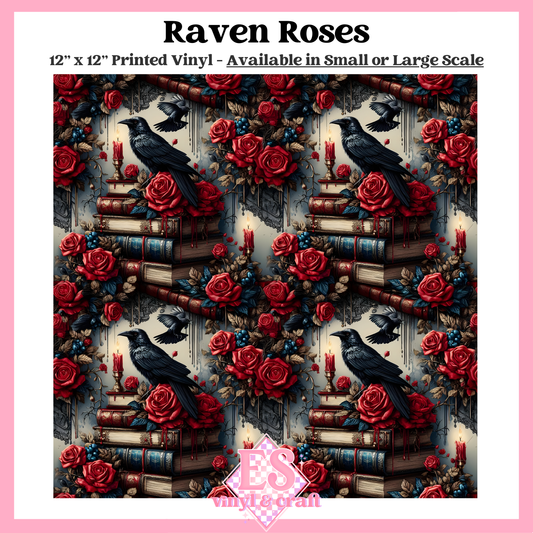 Raven Roses - Small or Large Scale Options - 12" x 12" Sheet image 0