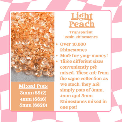 Rhinestone Mixed Pots - Transparent Series (3mm, 4mm, 5mm) image 6