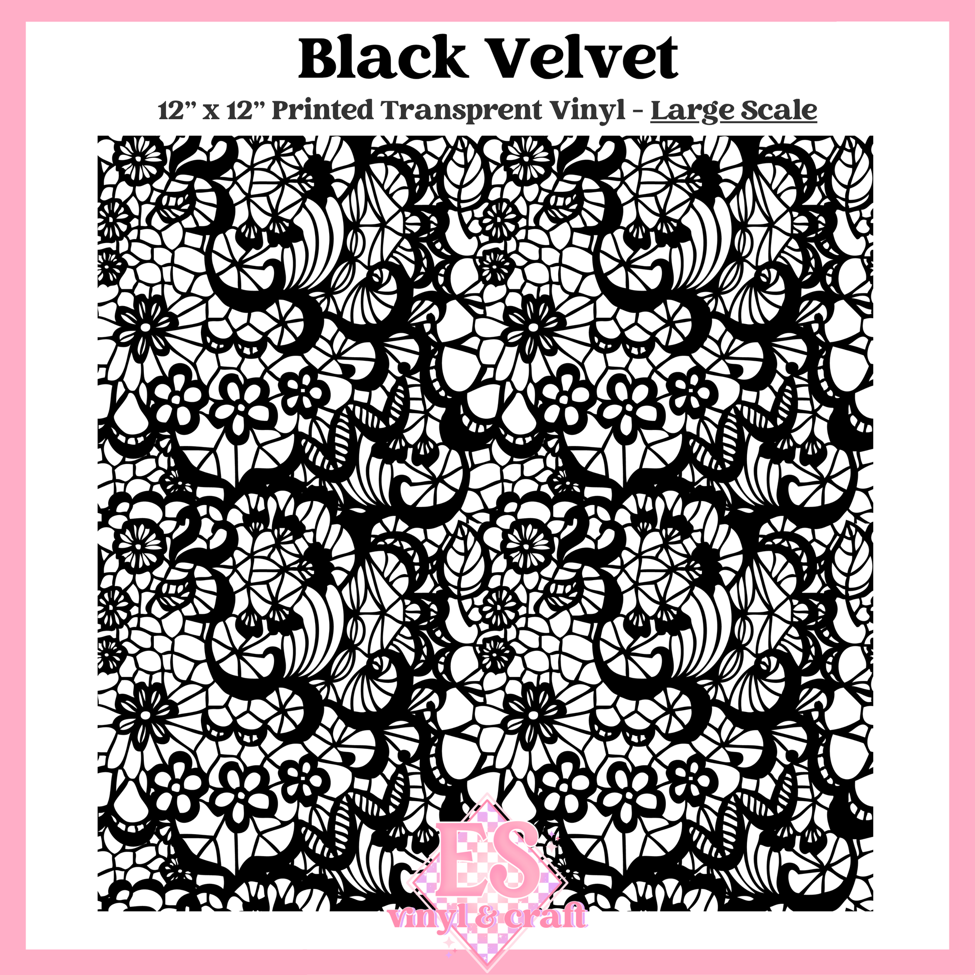 Black Velvet Transparent - Small or Large Scale Options - 12" x 12" Sheet image 2