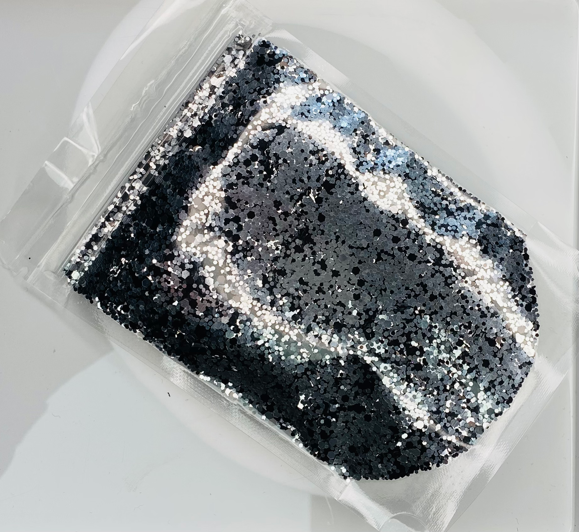 Black and Silver - Chunky Glitter Mix image 1