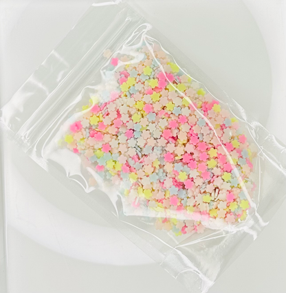 Pastel Flowers - Polymer Clay Slices image 1