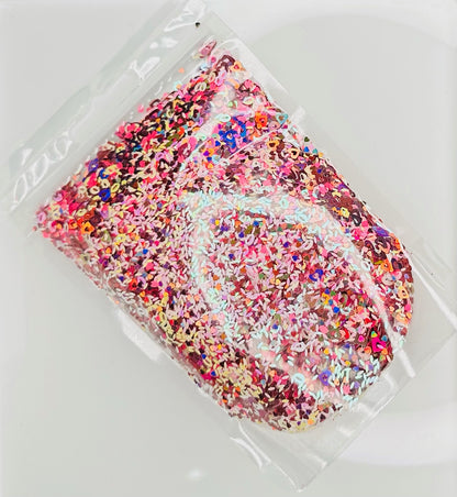 Hearts and Kisses - Glitter Shapes Chunky Glitter Mix image 1