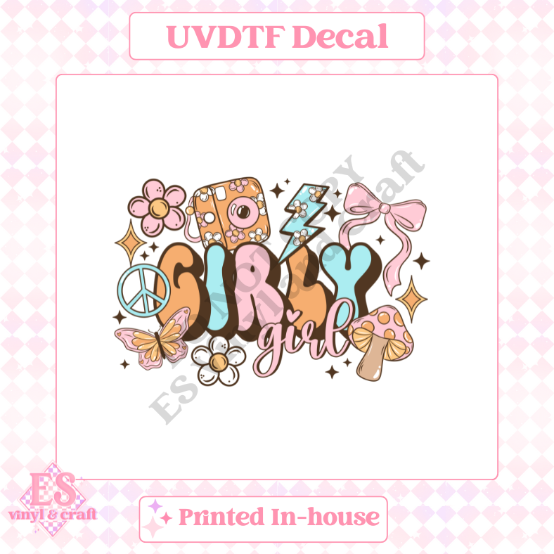 Girly Girl - UV-DTF Decal Transfer image 0