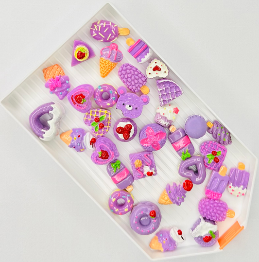 Purple Deserts Cabochon Flat Back Charm (Pack of 10) image 0
