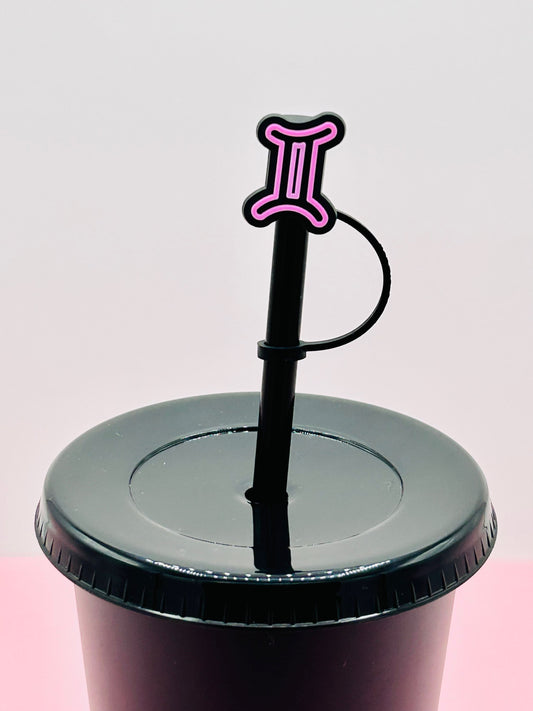 Straw Topper - Gemini Star Sign image 0
