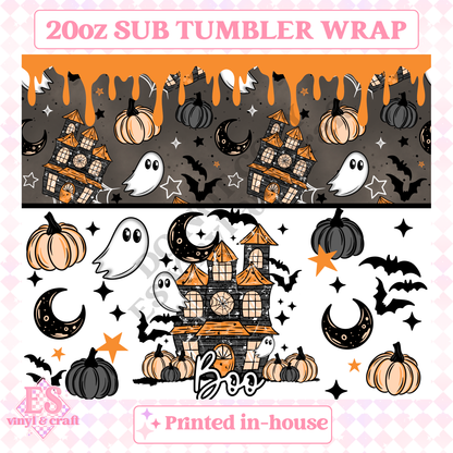 Boo - Full 20oz Tumbler Sublimation Print image 1