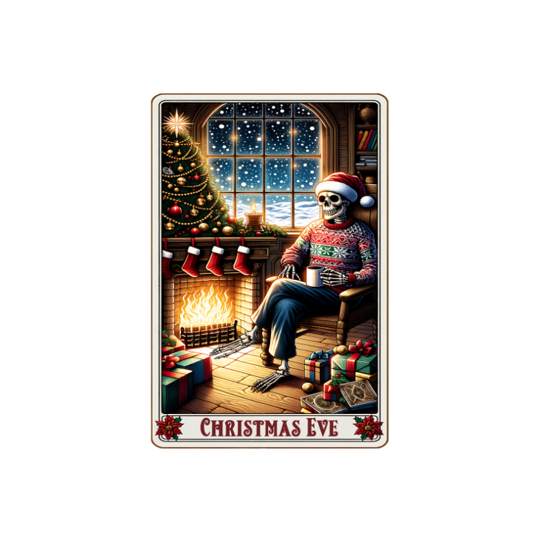 Christmas Tarot Card Decals - Glossy White Self Adhesive Vinyl image 4