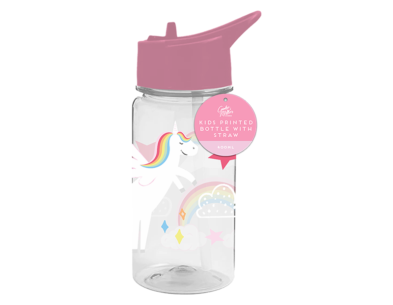 Printed Water Bottle - 400ml image 1