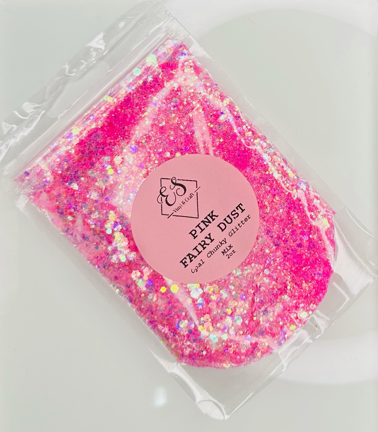 Pink Fairy Dust - Holographic Chunky Glitter Mix image 0