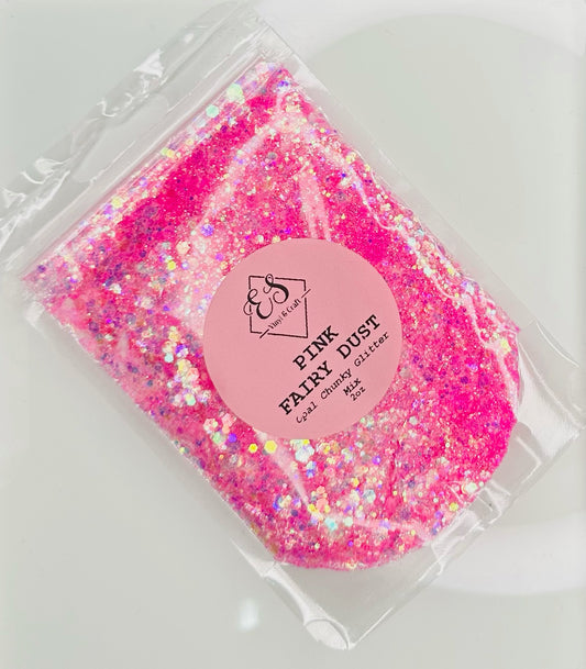 Pink Fairy Dust - Holographic Chunky Glitter Mix image 0
