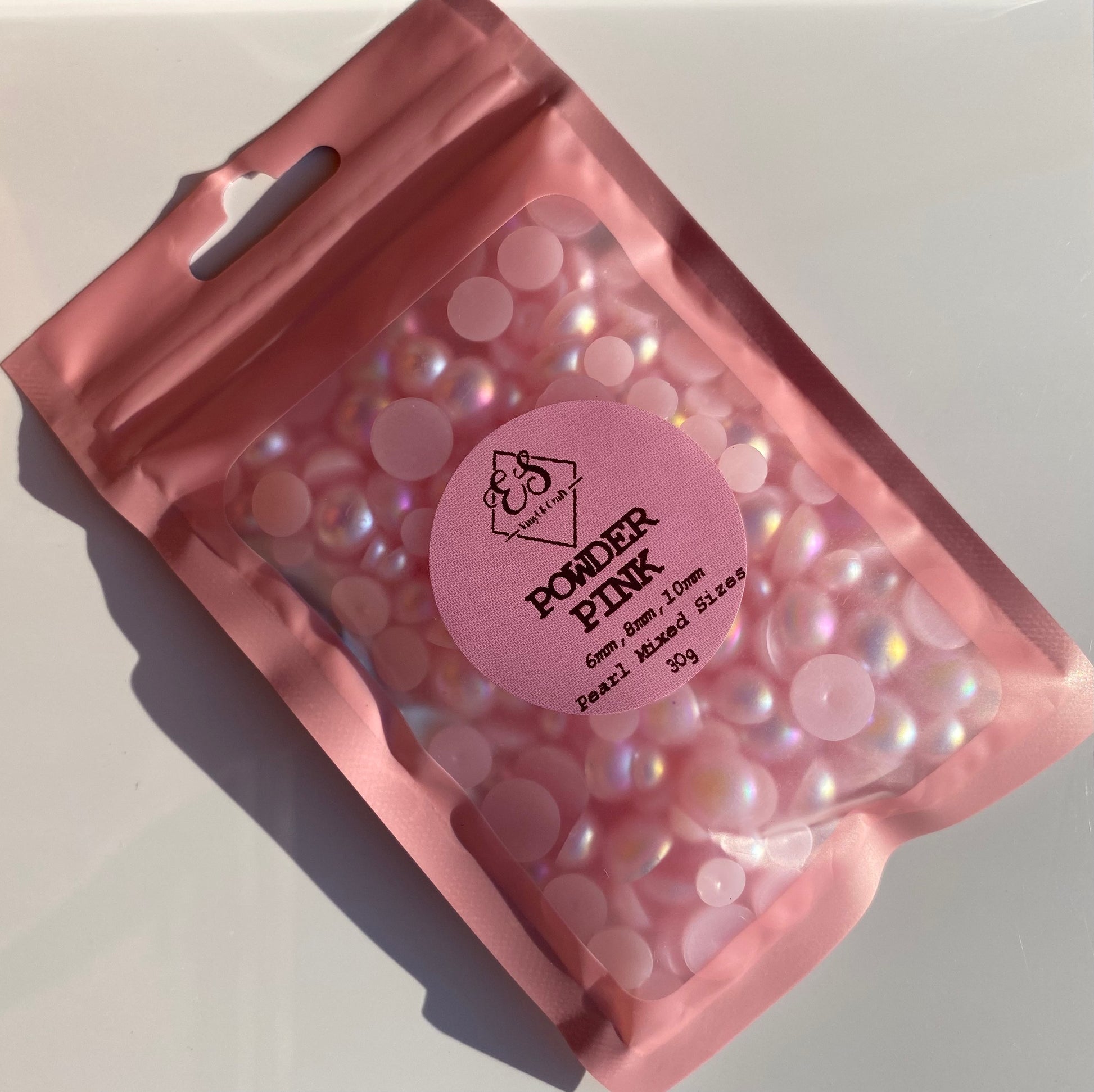 Powder Pink - Pearl Mix 6mm, 8mm & 10mm image 1