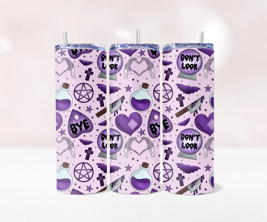 Spooky Seamless - Full 20oz Tumbler Sublimation Ready To Print image 0