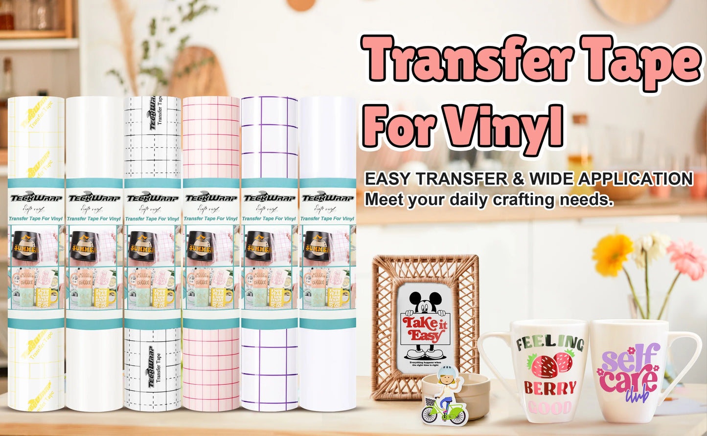 Black Grid Transfer Tape - Medium Tack image 1