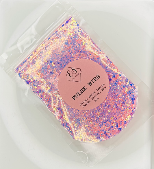 Pulse Wire - Colour Shift Lumina Series - Chunky Glitter Mix image 0
