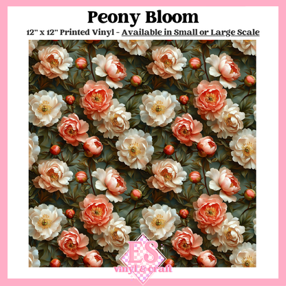 Peony Bloom - Small or Large Scale Options - 12" x 12" Sheet image 0